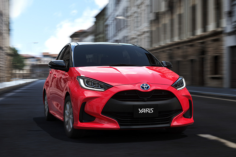 新型ヤリスの走行イメージ