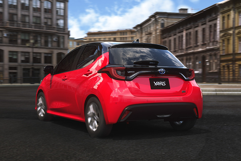 新型ヤリスの走行イメージ