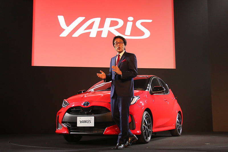 新型ヤリスの開発では関係者一丸となって議論し、知恵を絞ったと吉田副社長