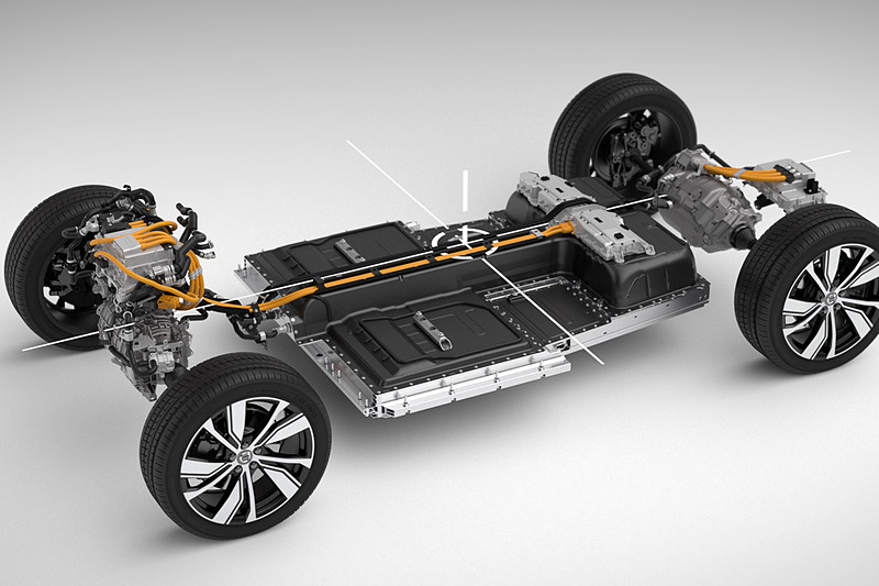 新型EV「XC40 リチャージ」に採用された電動式4輪駆動パワートレーン