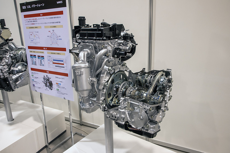1.0リッターの「1KR」型エンジン