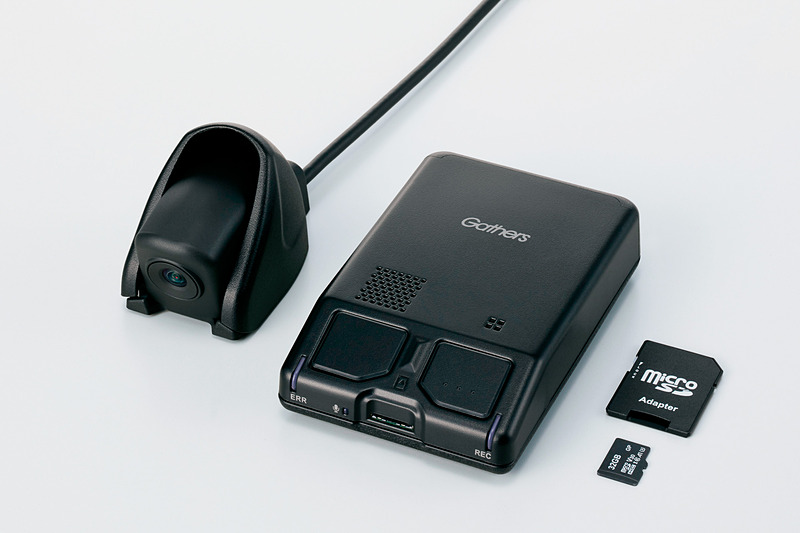 フロント用ドライブレコーダーの「DRH-204VD」（ナビ・スマートフォン連動タイプ/駐車時録画機能付/カメラ別体型）