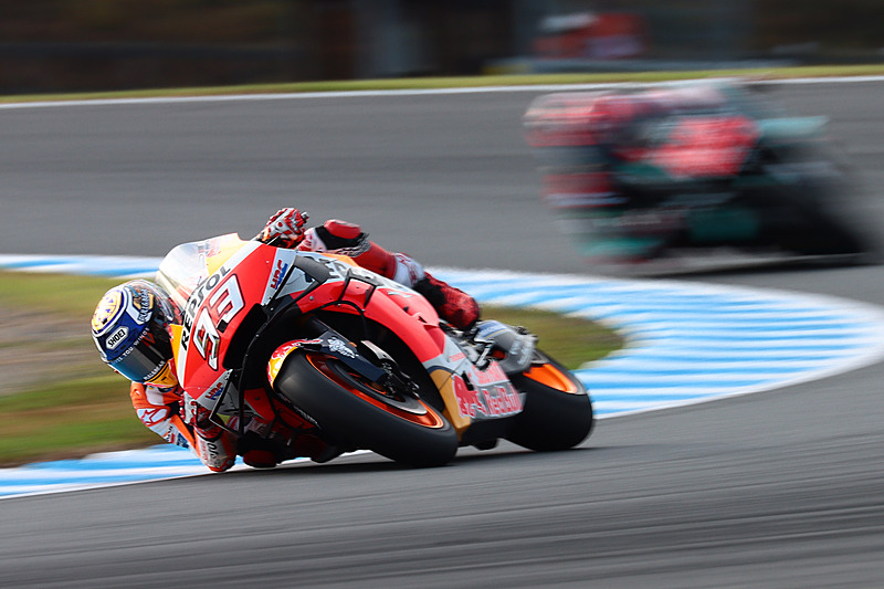 最後まで逃げ切ったマルケス選手