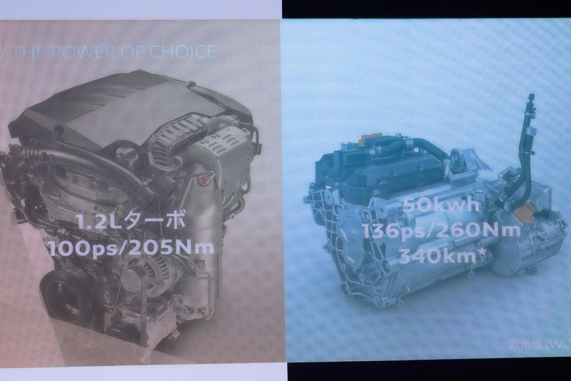 ガソリン車とEVのパワートレーン