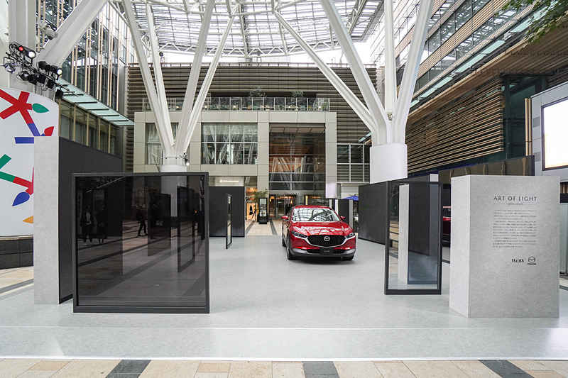 「Tokyo Midtown DESIGN TOUCH 2019」プラザ1階 キャノピー・スクエアに出展されるマツダブース