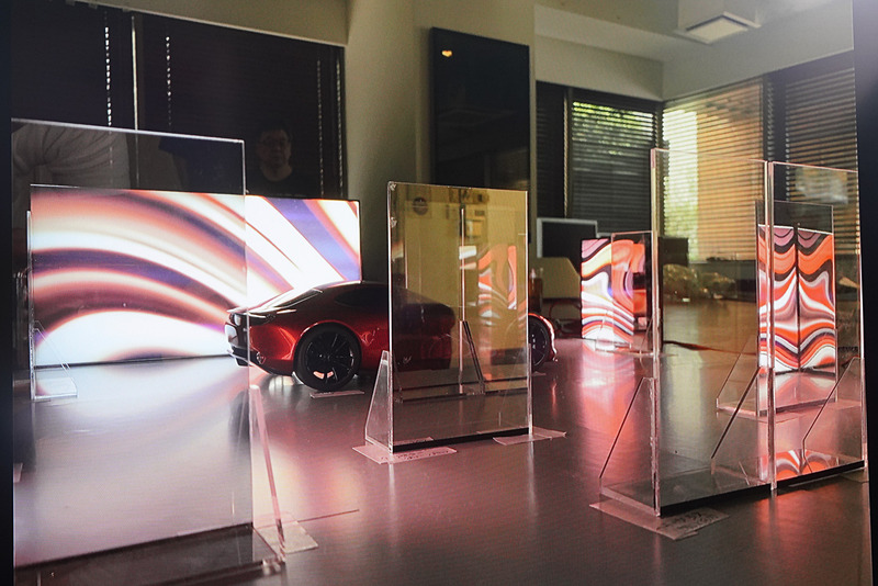 ミニカーを使った反射の実験