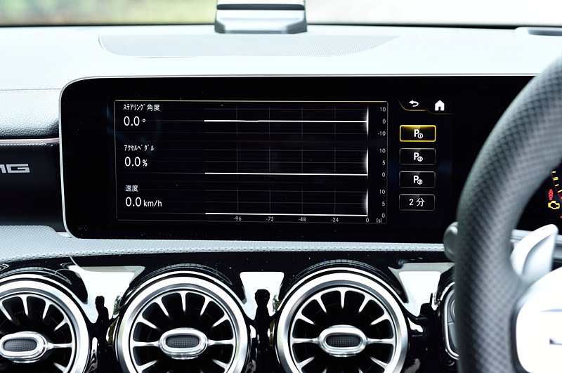 走行中の車両データを表示することも可能