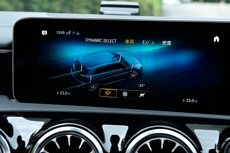 走行中の車両データを表示することも可能