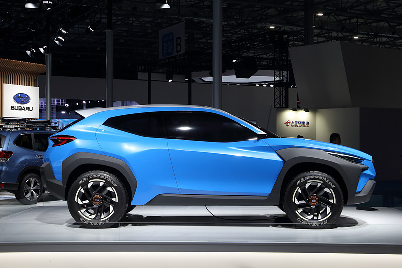 スバルのデザインコンセプトDYNAMIC×SOLID（ダイナミックソリッド）」を車種ごとにさらなる進化させた「BOLDER（ボールダー/大胆）」を採用したコンセプトモデルだ