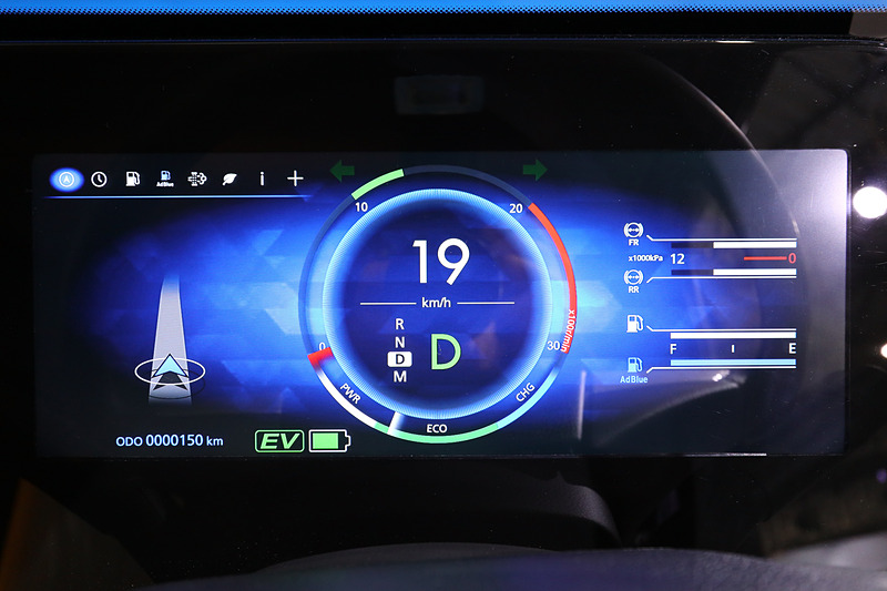 走行中のインパネ