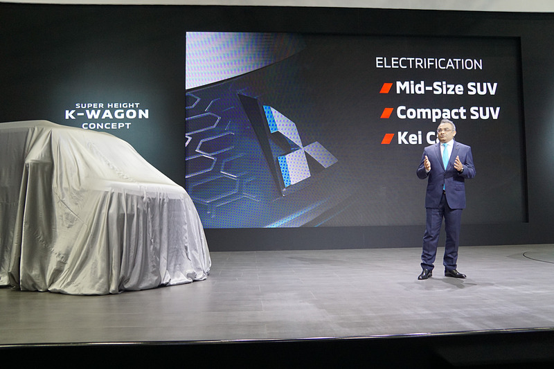 軽自動車まで電動化技術を投入していく方針を示す、三菱自動車工業株式会社 代表執行役COO グプタ・アシュワニ氏