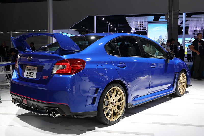 「WRX STI EJ20 Final Edition」プロトタイプのリア