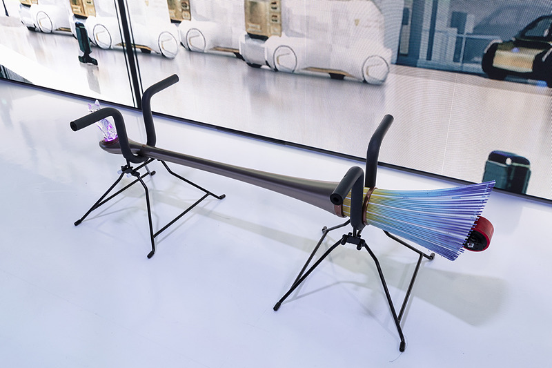 会場では試乗体験を実施する