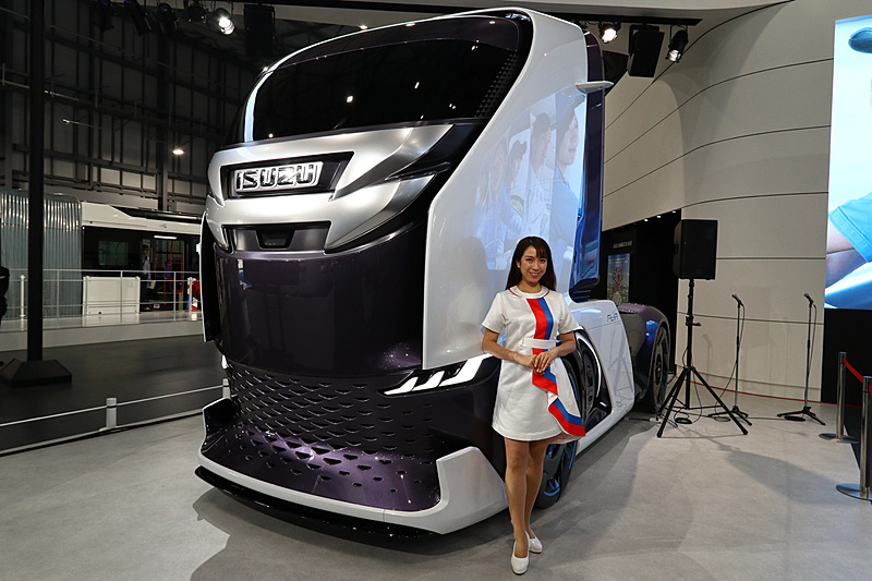 コンセプトカーの「FL-IR」のヘッド部分。ここにトレーラーが連結する