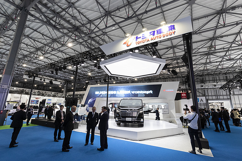 東京ビッグサイト 青海展示棟（AB02）のトヨタ車体ブース