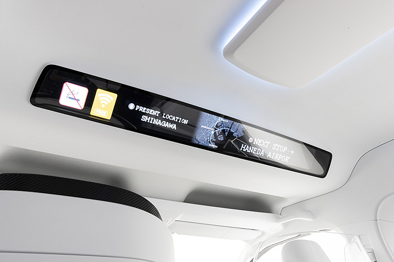 客席用のインフォメーションディスプレイ