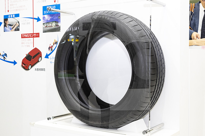 見た目には普通のタイヤ