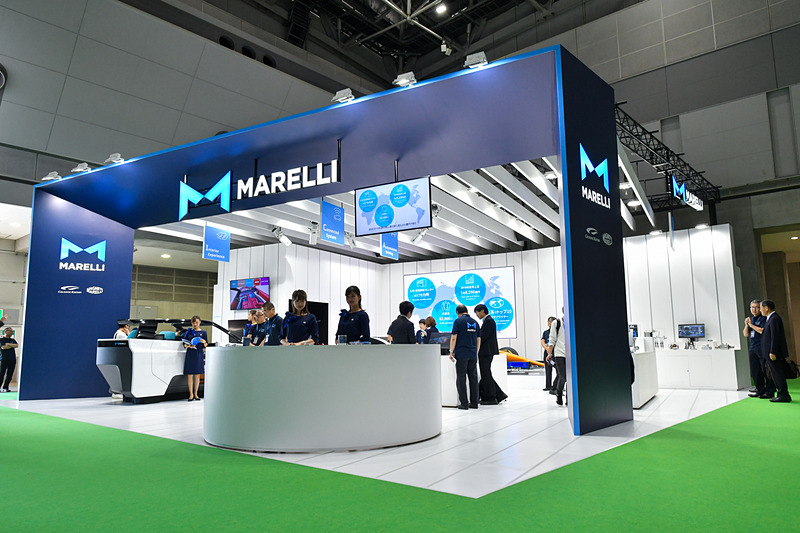 西4ホール（W4201）に出展しているマレリブース