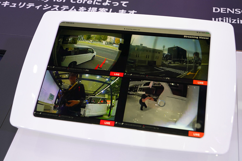 実際のカメラ映像を確認できる