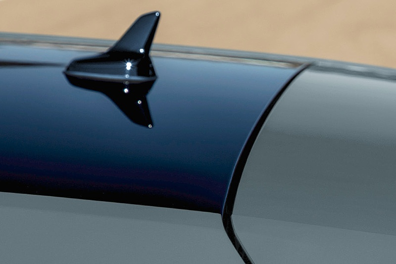 ドアミラーやルーフがブラック塗装となる