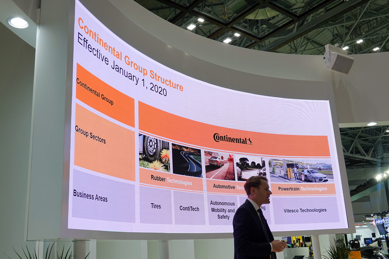 目まぐるしく変化を遂げる市場動向に対応するために、コンチネンタルグループも変化・革新を実践していくという