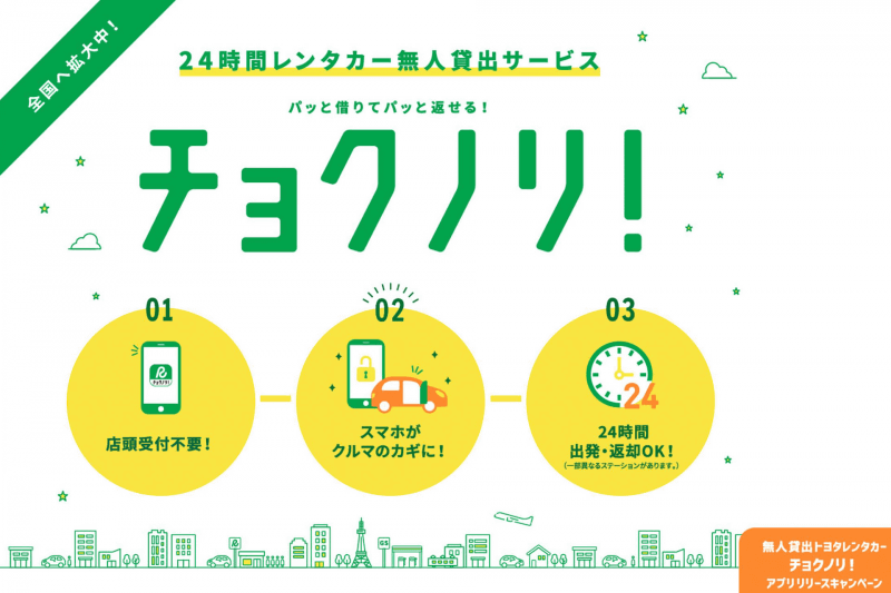 チョクノリ！のWebサイト