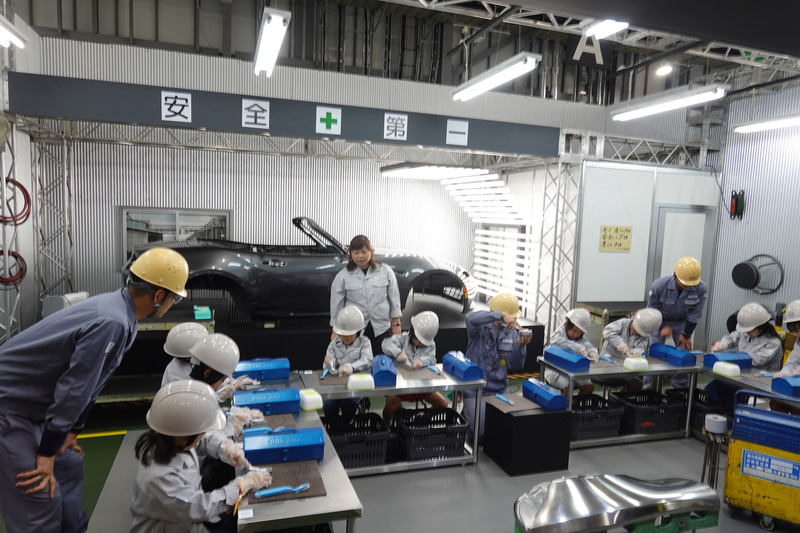 大きな話題となっているマツダの金型磨きコーナー