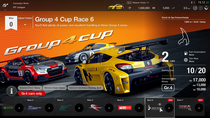 GTリーグは、ビギナーリーグ「グループ4カップ」に2ラウンド追加など、計7ラウンドを追加