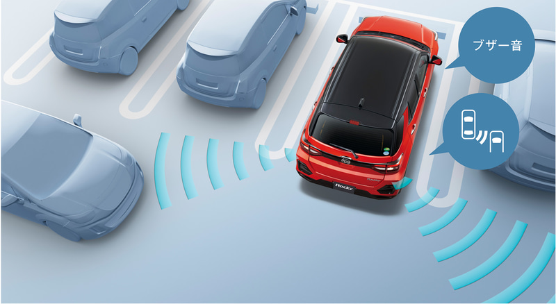 リヤクロストラフィックアラートのイメージ