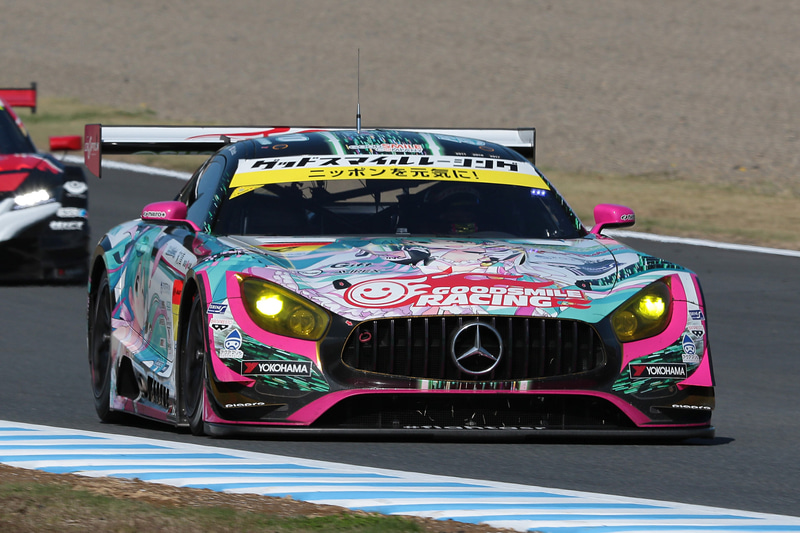 GT300クラスで予選7位となった4号車 グッドスマイル 初音ミク AMG（谷口信輝/片岡龍也組、YH）