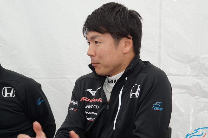 34号車 Modulo KENWOOD NSX GT3の大津弘樹選手