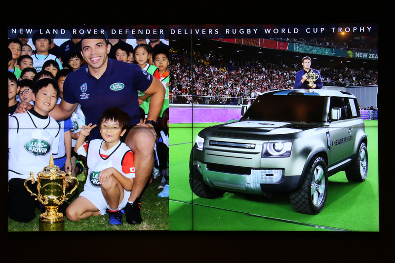 新型ディフェンダーの開発で用いられた7つのキーワード。耐久性や堅牢さはイングランドのラグビー選手を彷彿させるものになっているという