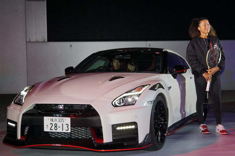 日産自動車が開催した「NISSAN×大坂なおみ presents NEXT GAME CHANGERS vol.1」に「GT-R NISMO」で登場した大坂なおみ選手