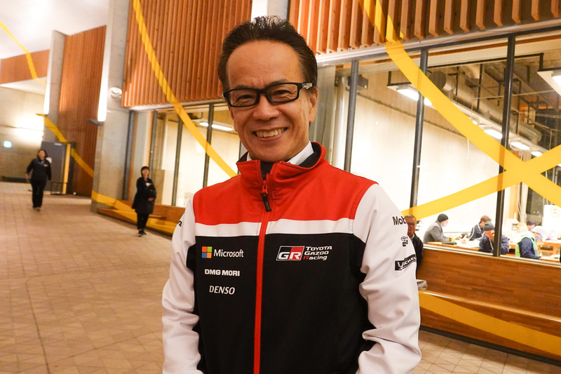 トヨタのレース活動を統括するGAZOO Racing Company President 友山茂樹氏。コネクテッドなどトヨタの先進分野も担当する