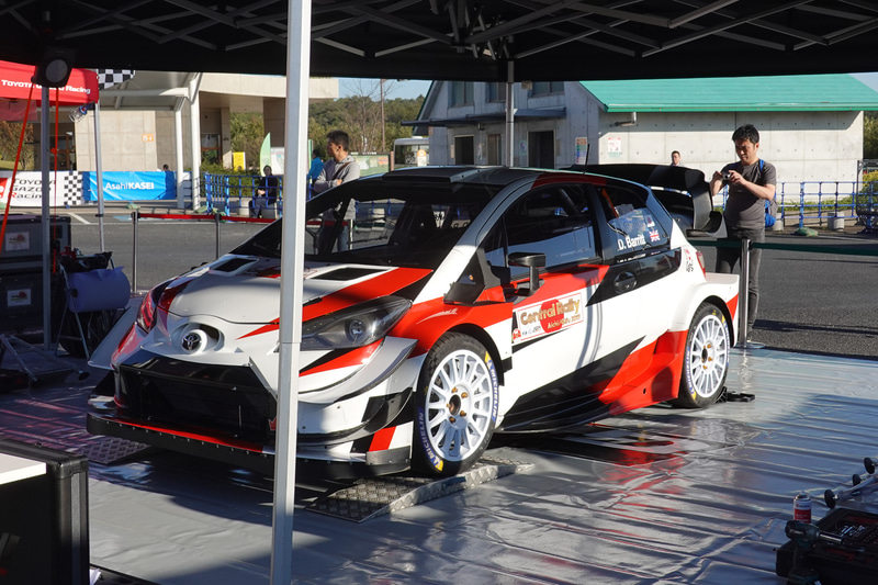 サービスパークにおけるヤリスWRC