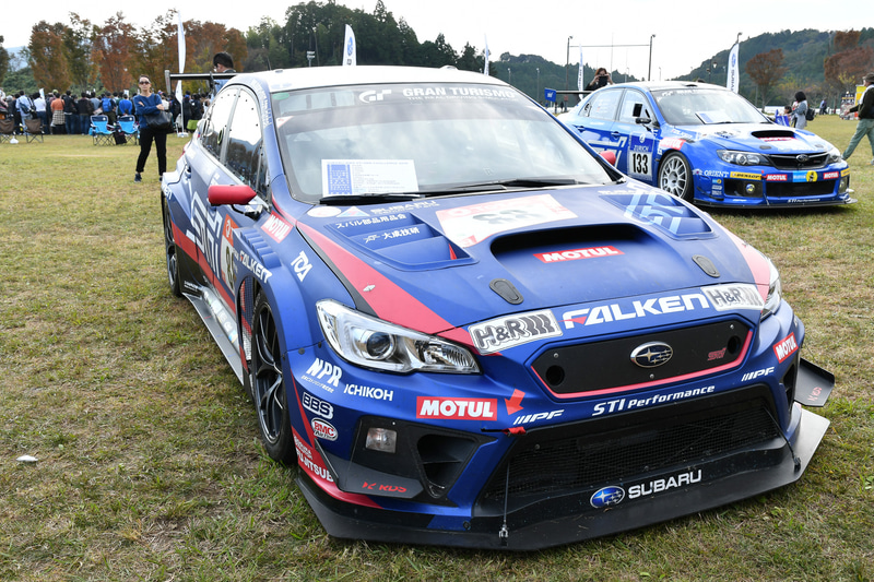 会場にはWRX STI EJ20 Final Edition、ニュルブルクリンク 24時間クラス優勝車（2019）、WRC チャンピオン獲得車（1998、以下WRC 98）などが飾られた。WRX STI EJ20 Final Edition、ニュルブルクリンク 24時間クラス優勝車は東京モーターショーからの移動になる