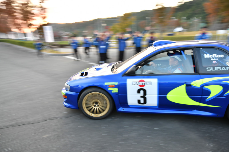 イベント終了後、積載車に積まれるWRC 98。このまま三鷹のSTIギャラリーにもどるのだろう（と、9日夕方は思っていた）