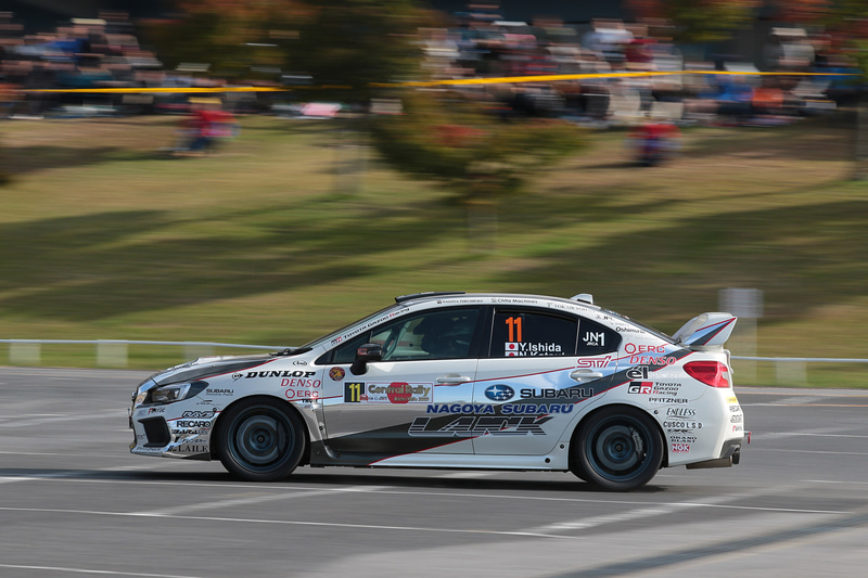 国内格式2位の11号車 勝田範彦/石田裕一選手 スバル WRX-STI