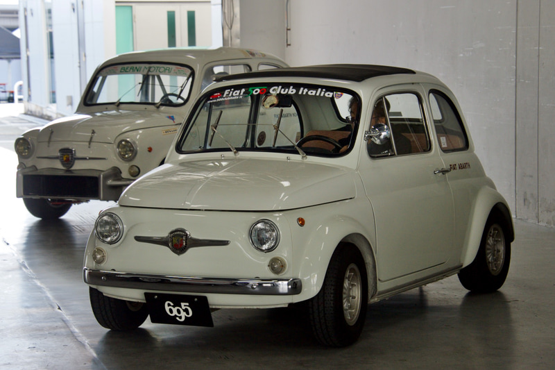 さまざまなアバルトが一堂に介した