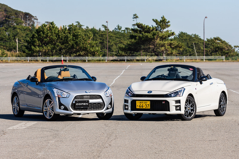 標準車のコペン（左）とコペン GR SPORT（右）の走りの違いは？