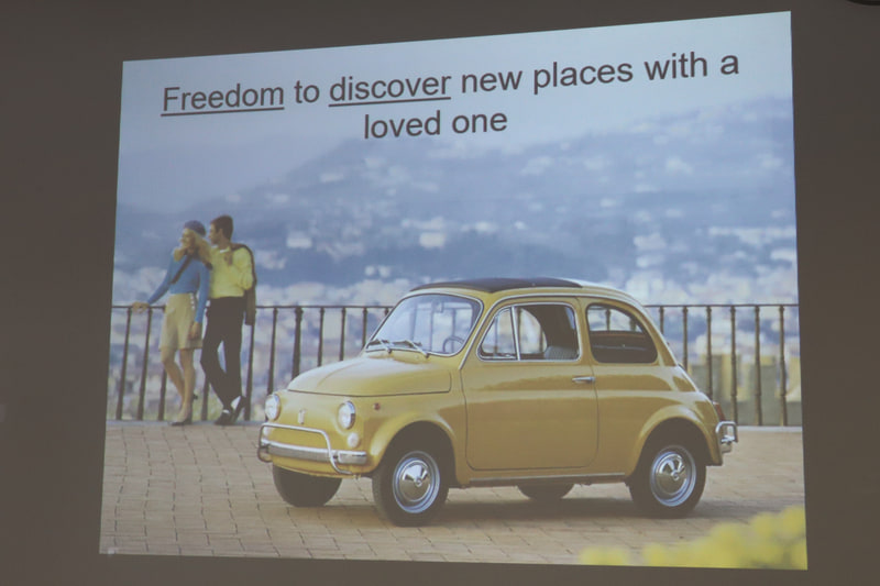 ティツィアナ氏のあいさつで示されたスライド資料