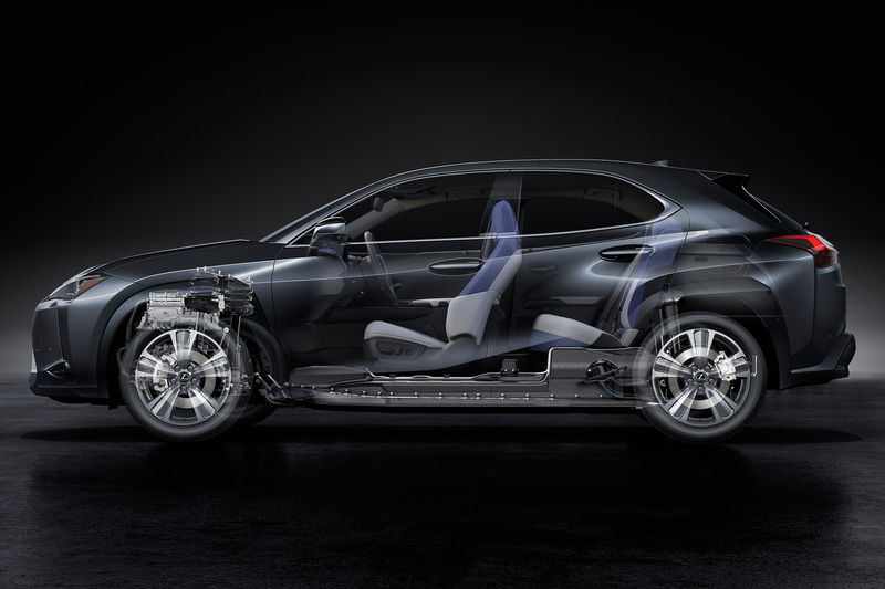 54.3kWhのリチウムイオンバッテリーをフラットな形状でフロア下に設置