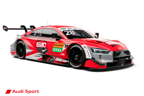 DTMチャンピオンのレネ・ラスト選手が日の丸カラーの「Audi Sport RS 5