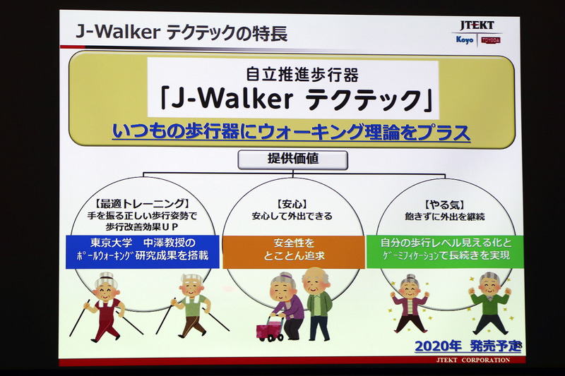 最適なトレーニングと安心、やる気の3つを提供価値とする「J-Walker テクテック」