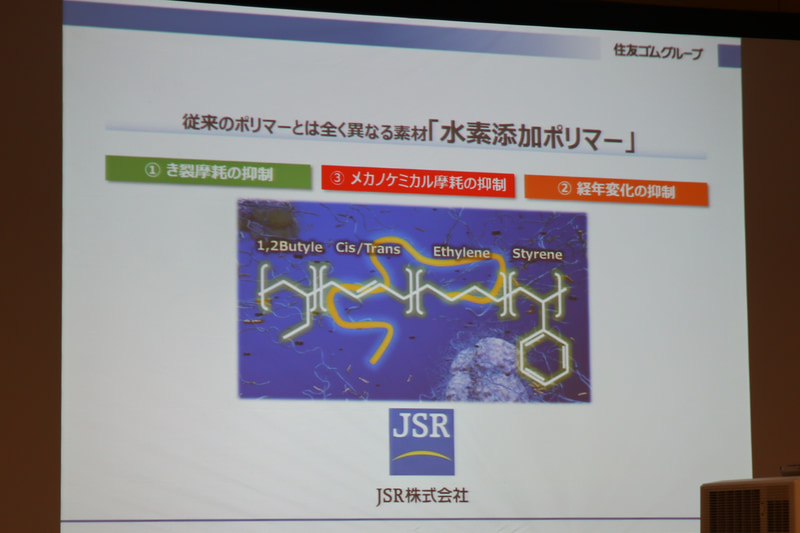 従来のポリマーとはまったく異なる「水素添加ポリマー」を採用