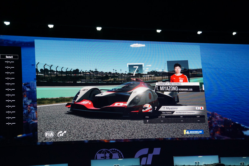 宮園選手は7位でスタートした最終レース