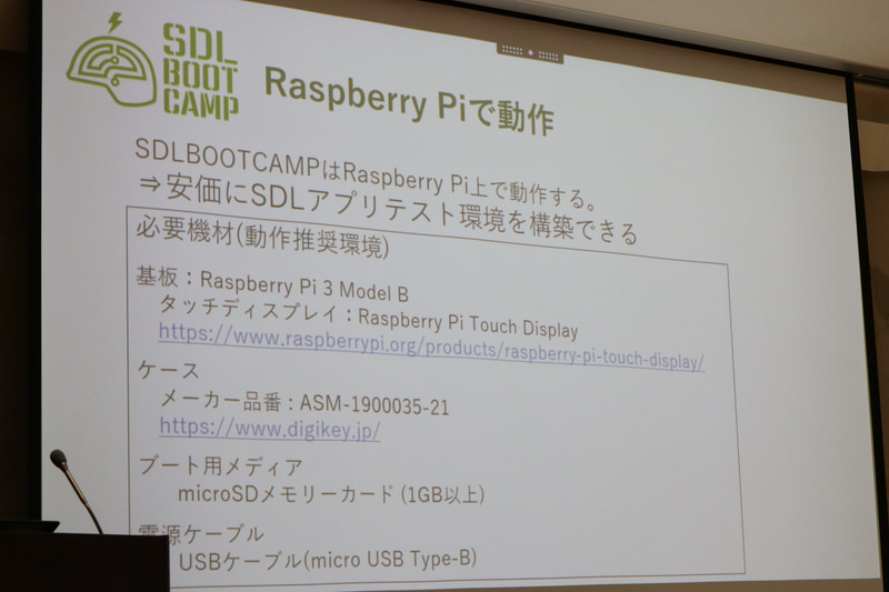 Raspberry Piで動作する