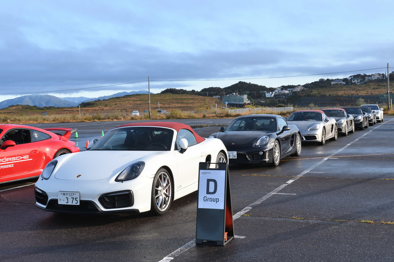 モデルごとにパフォーマンスや特徴が異なるので、911系、ボクスター、ケイマン系といったグループ分けが行なわれていた