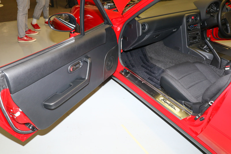 ドアトリムも新しくなっている