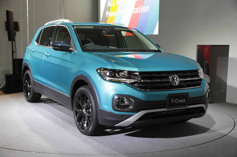 ボディサイズは4115×1760×1580mm（全長×全幅×全高）、ホイールベースは2550mm。車両重量は1270kg。（※T-Cross TSI 1st Plus）